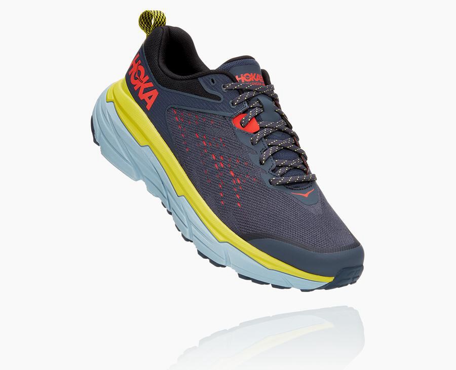 Hoka Australia One One Challenger ATR 6 - Mens Trail Shoes Blue - FKLZV-2156